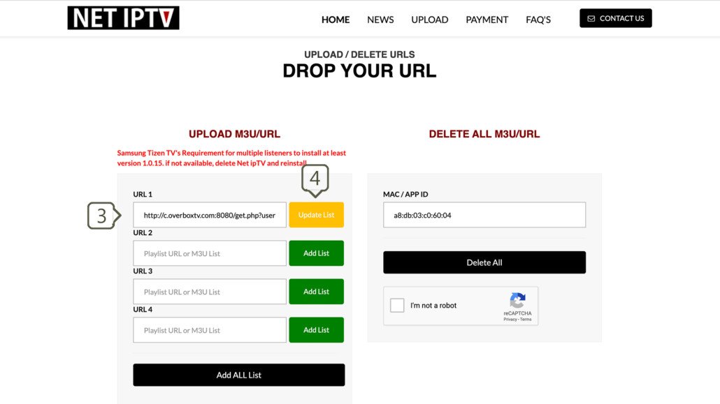 Net IPTV portal toevoegen