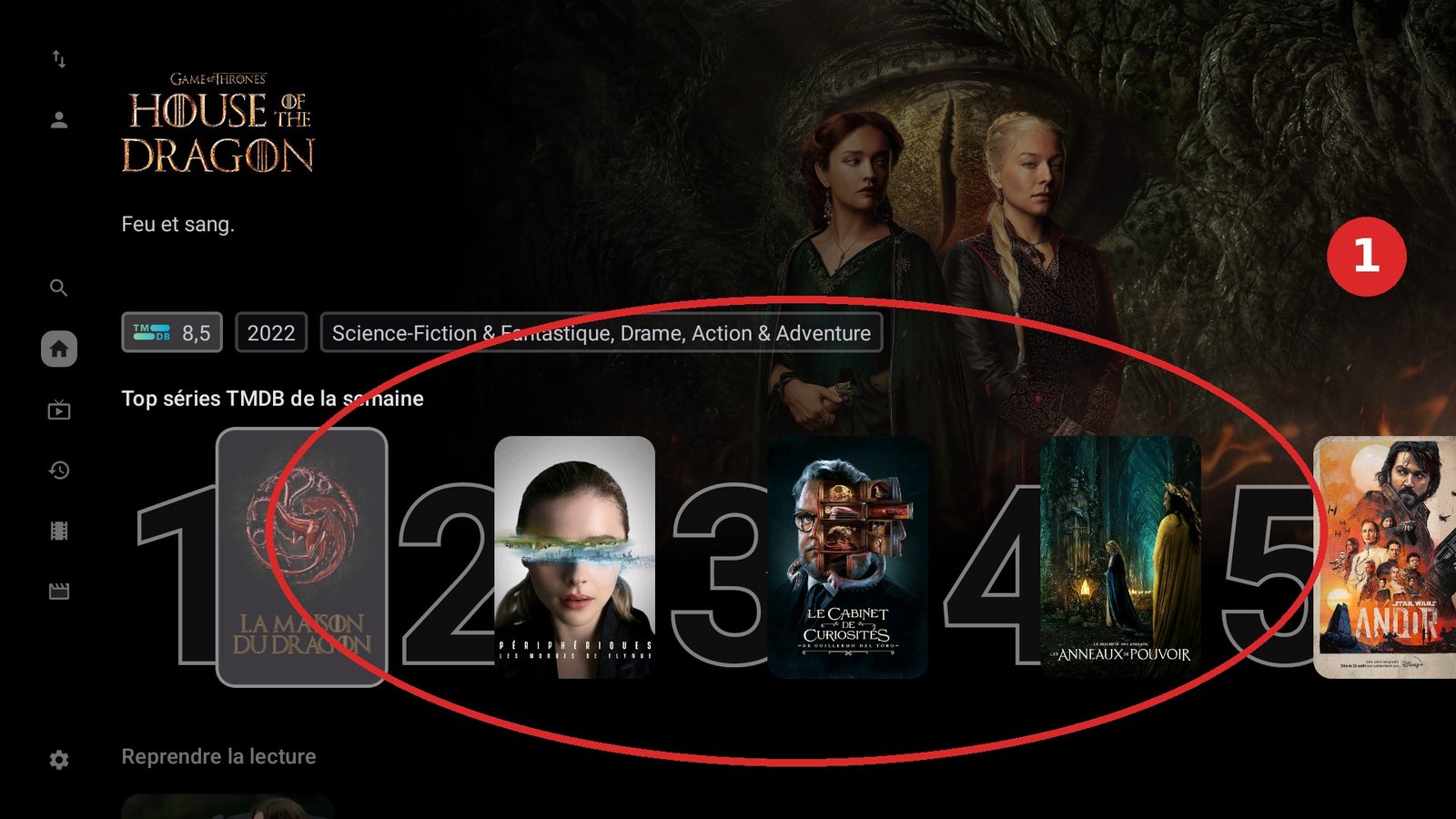 NextTV stap 1: open de app na installatie.