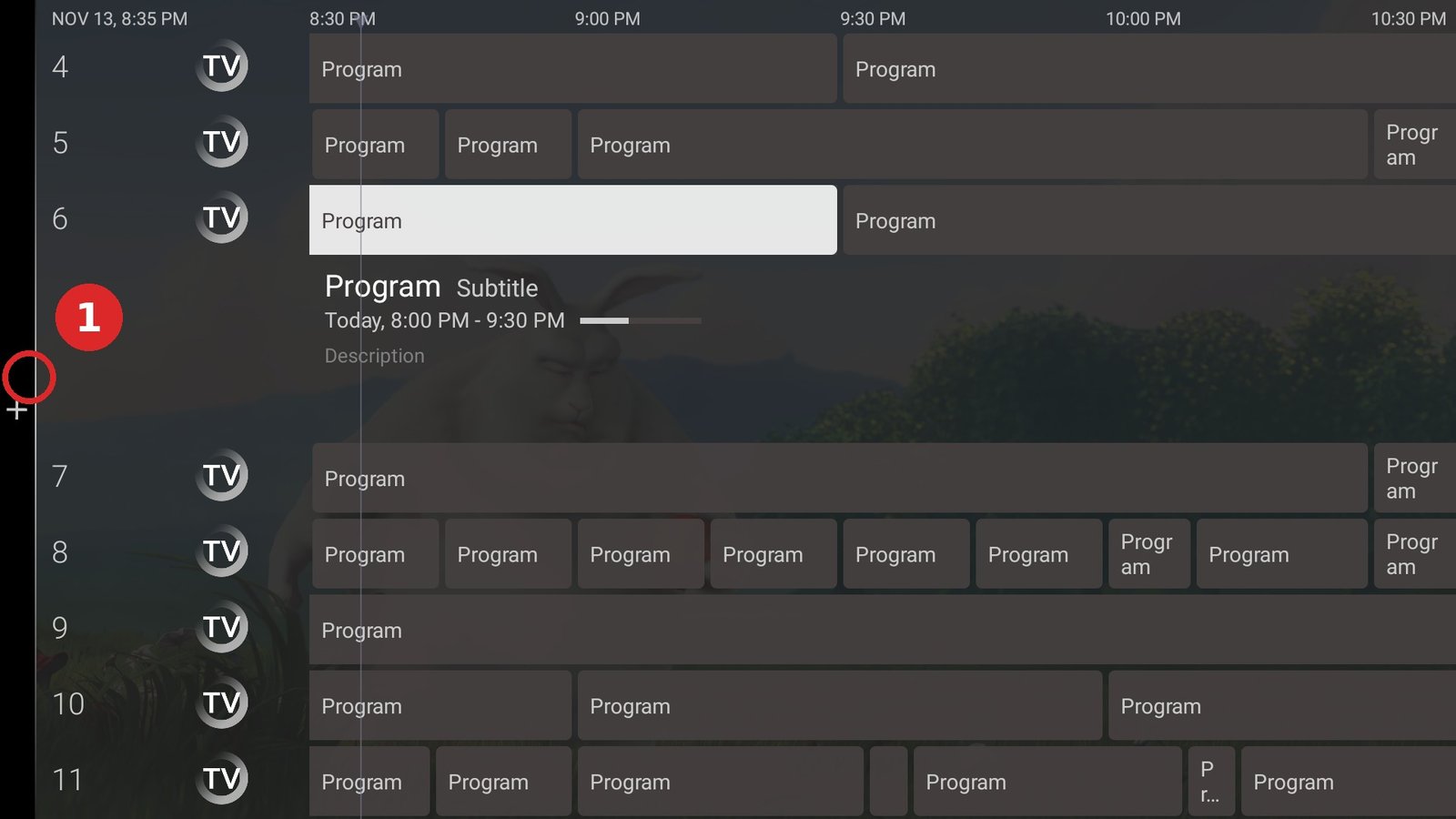 Sparkle TV stap 1: open de app na installatie.